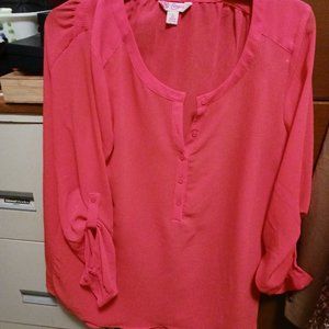 Deep pink flowing top